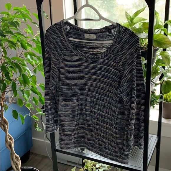 VELVET BY GRAHAM & SPENCER | Boutique 3/4 Sleeve Knit Sweater - Picture 1 of 3